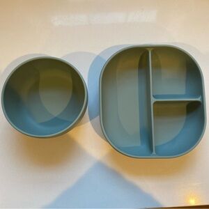 Baby / Toddler Silicone Suction Bowl & Plate 2 Piece Set